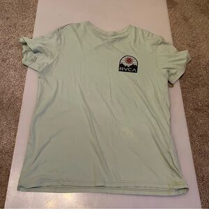 RVCA Men's Light Green Tee